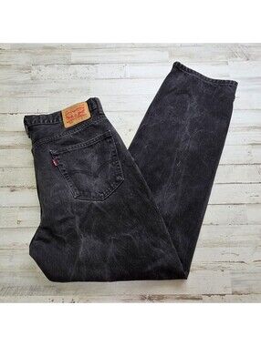 Levi's 550 Jeans Men 36x32 Black Relaxed Fit - 100% Cotton